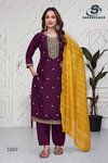 Mullbarry Vol 1 By Sankheswer Roman Silk Kurti With Bottom Dupatta Suppliers In India
